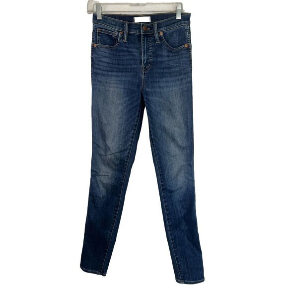 Madewell Denim - Madewell Women's 10" High Rise Skinny Jeans Zip Fly Medium Wash Size 26t Tall X